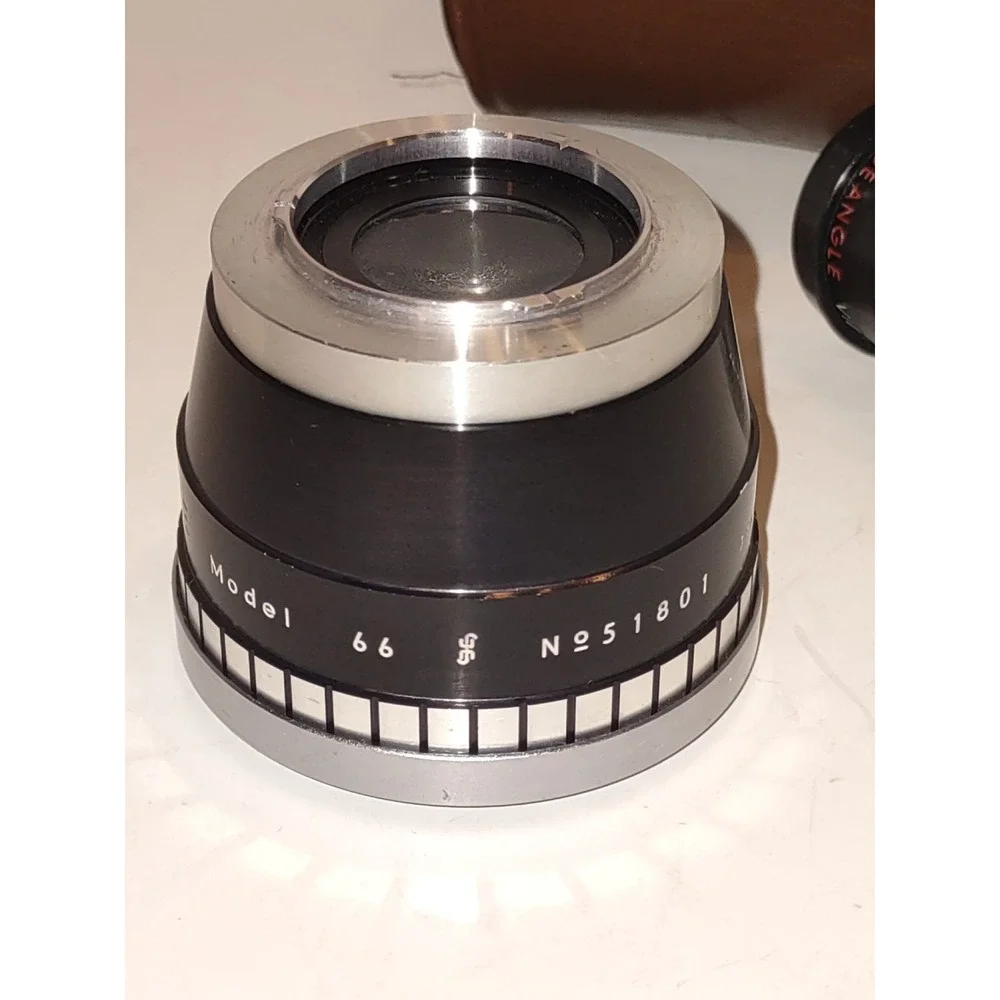 Sun Aux Wide Angle Lens & Viewfinder Set Model 66 Japan Vintage & Leather Case